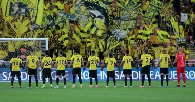 الاتحاد يتقدم على الأخدود بهدف حسام عوار فى الشوط الأول.. فيديو