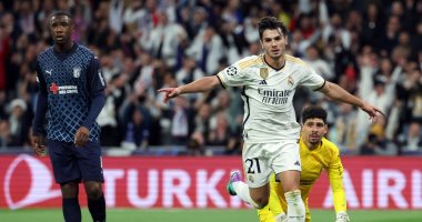 ريال مدريد يتقدم على سبورتينج براجا بهدف براهيم دياز فى شوط أول مثير