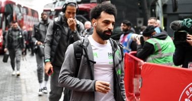 وصول محمد صلاح مع نجوم ليفربول لـ”آنفيلد” قبل قمة مانشستر سيتي.. فيديو