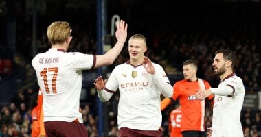 هالاند يسجل هاتريك فى تقدم مانشستر سيتى ضد لوتون تاون 3-1 بالشوط الأول