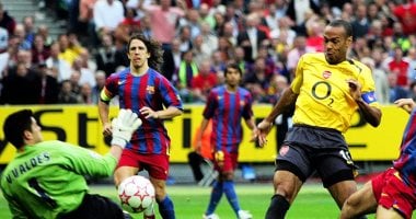 حكايات نهائيات دورى الأبطال.. برشلونة يحرم أرسنال من أول ألقابه 2006