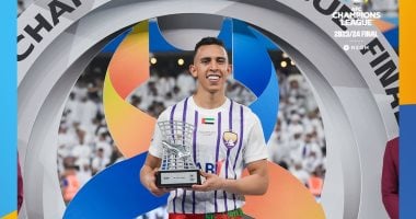 سفيان رحيمي لاعب العين الإماراتى يحصد جائزتي أفضل لاعب وهداف دوري أبطال آسيا