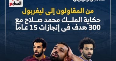 قصة 300 هدف فى مسيرة محمد صلاح قبل قمة ليفربول وريال مدريد.. إنفوجراف