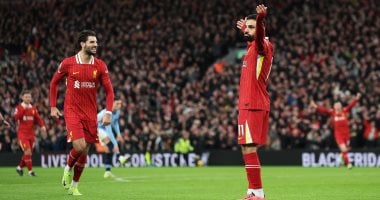 ليفربول ضد مانشستر سيتي .. محمد صلاح يصنع وجاكبو يسجل مبكرًا “فيديو”