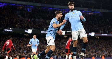 مانشستر سيتي يتفوق على مان يونايتد بهدف في شوط مثير بالديربى.. فيديو