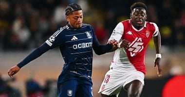 موناكو يتفوق على أستون فيلا 1-0 بالشوط الأول بدورى أبطال أوروبا