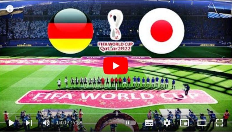Live-Übertragung des Spiels zwischen Deutschland und Japan