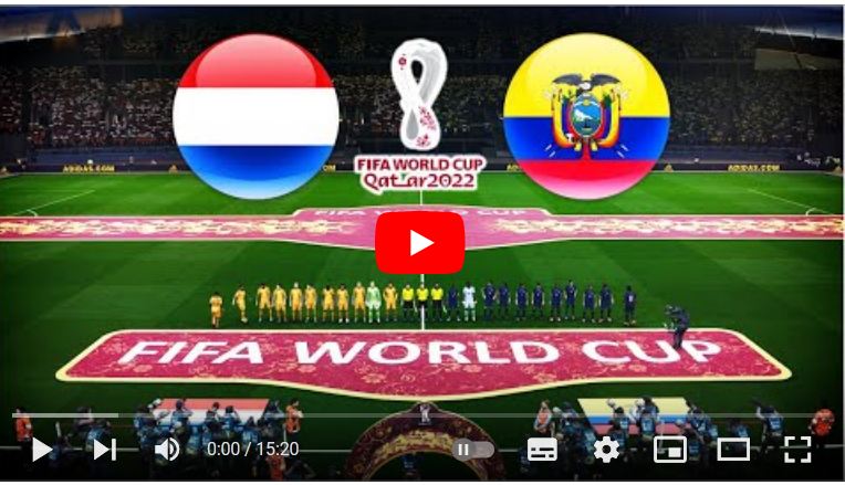 live uitzending van de wedstrijd nederland en ecuador