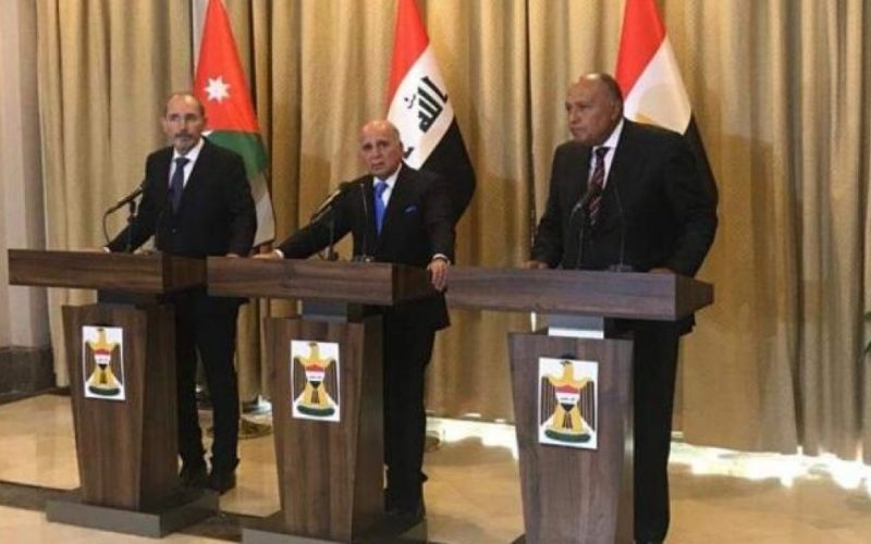 شكري: نعمل على توثيق التعاون بين مصر والأردن والعراق بما يؤدي لاستقرار المنطقة