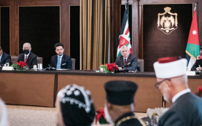 ملك الأردن يؤكد على موقف بلاده الرافض للانتهاكات بحق المقدسات في القدس