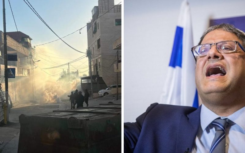 "بن غفير" يرد على العصيان المدني للبلدات الفلسطينية بالقدس