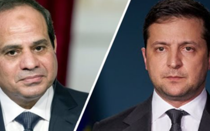 السيسي يبحث مع زيلينسكي الأزمة الأوكرانية والأمن الغذائي العالمي