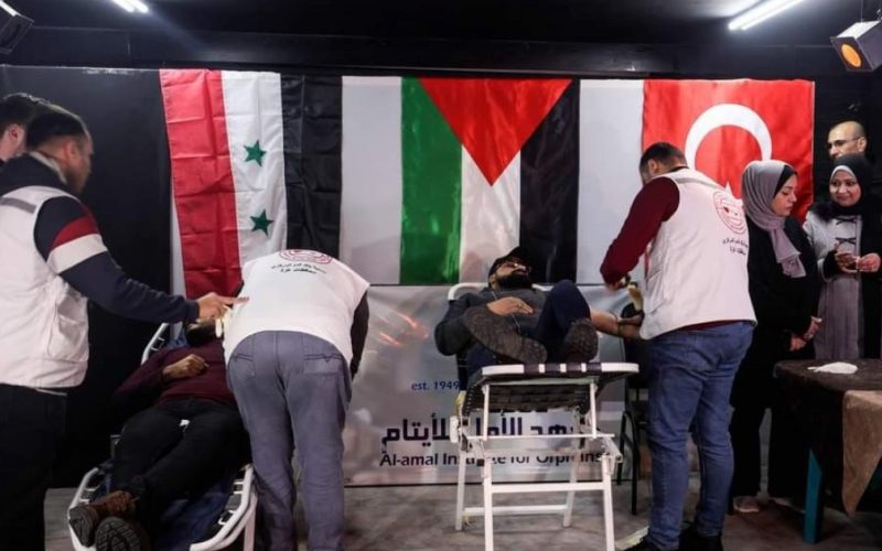 فلسطين تدعم سوريا وتركيا بالروح والدم والأغطية .. وحتى لعب الأطفال