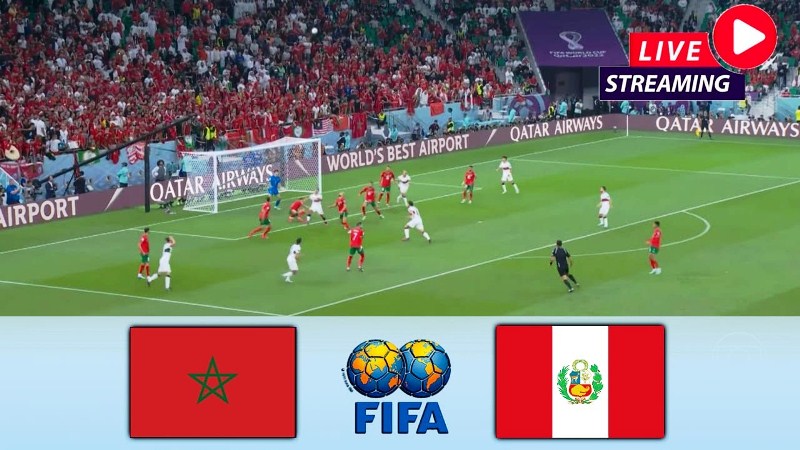 Match Maroc vs Pérou en direct