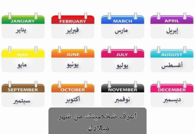 اتعرف على شخصيتك من شهر ميلادك