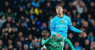 مانشستر سيتي يتعادل مع بليموث 1-1 في الشوط الأول بكأس الاتحاد الإنجليزي